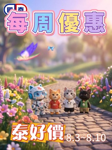 🧊☀️國泰「泰好價」本周8月3日～10日｜公園放電必備好物🦋