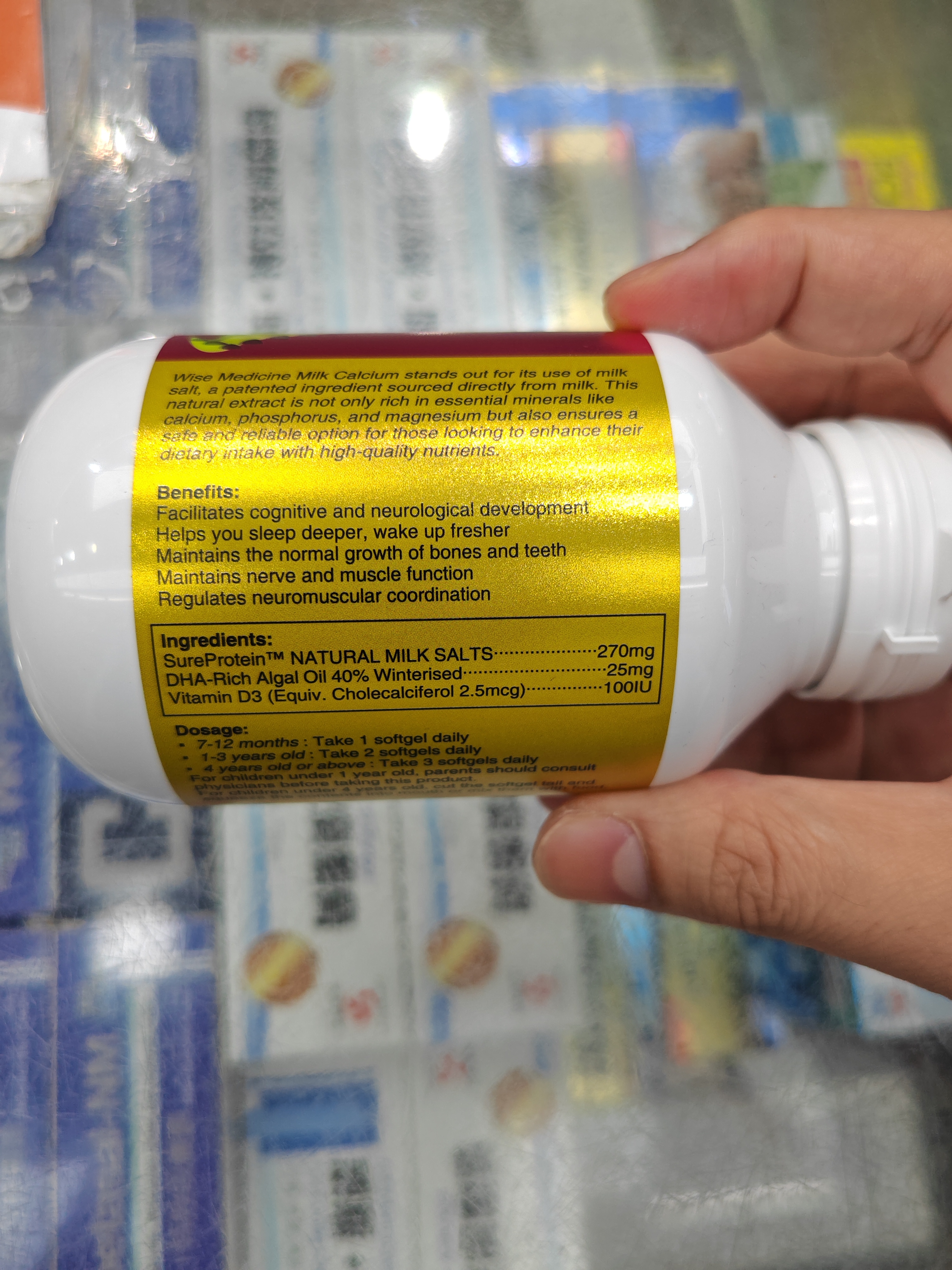 Wise Medicine Milk Calcium 100s