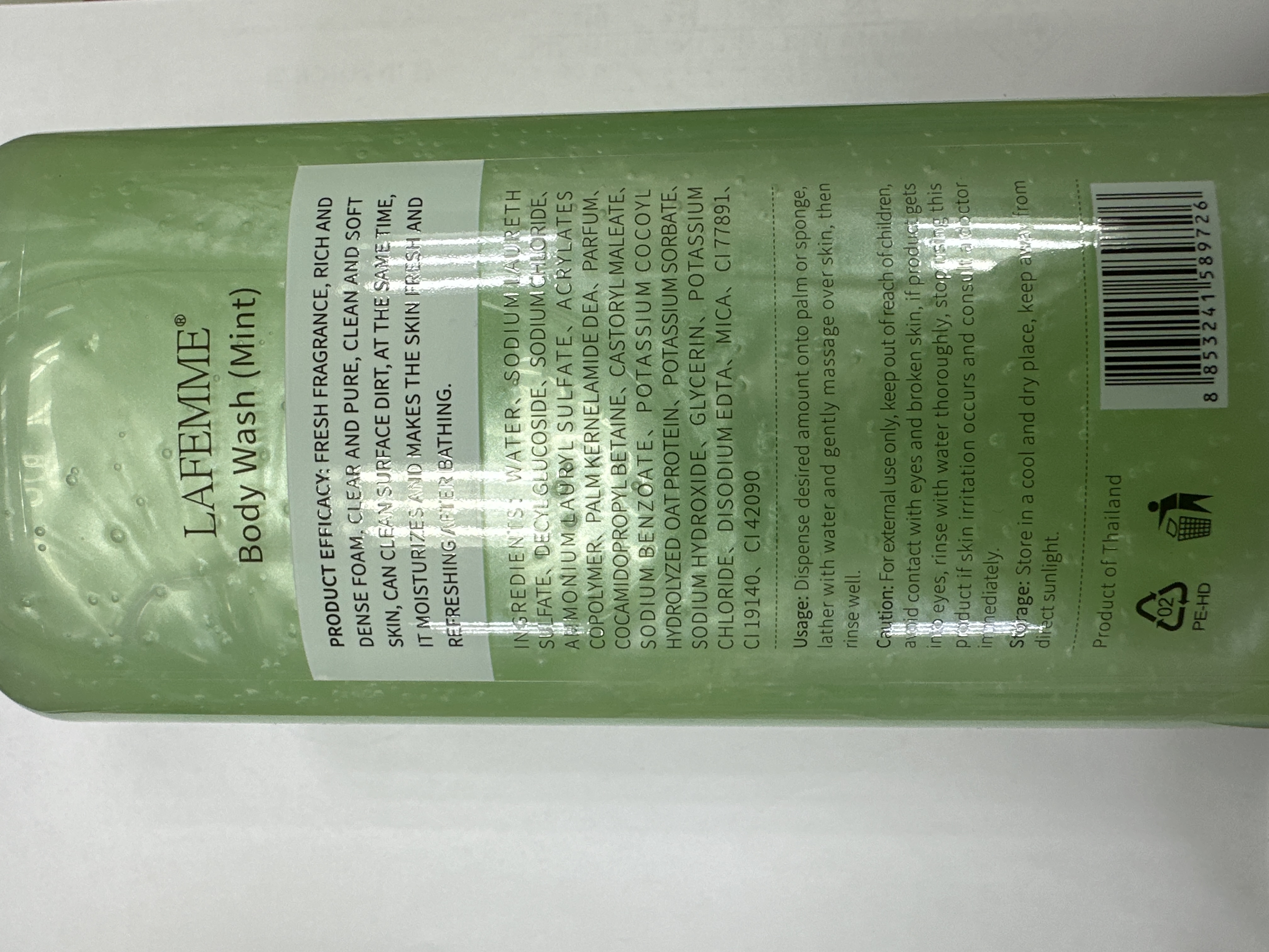 LAFEMME香氛沐浴露1000ML 薄荷味