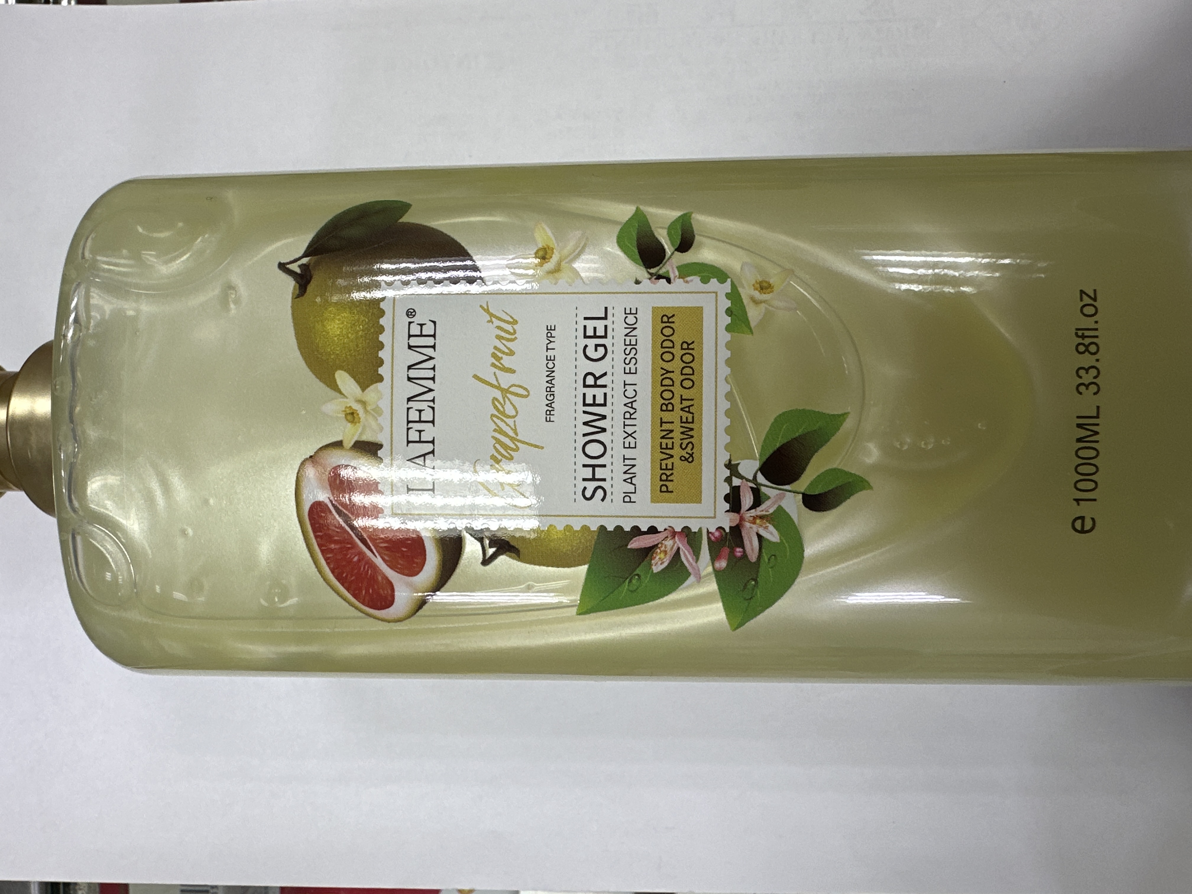LAFEMME香氛沐浴露1000ML 柚子味