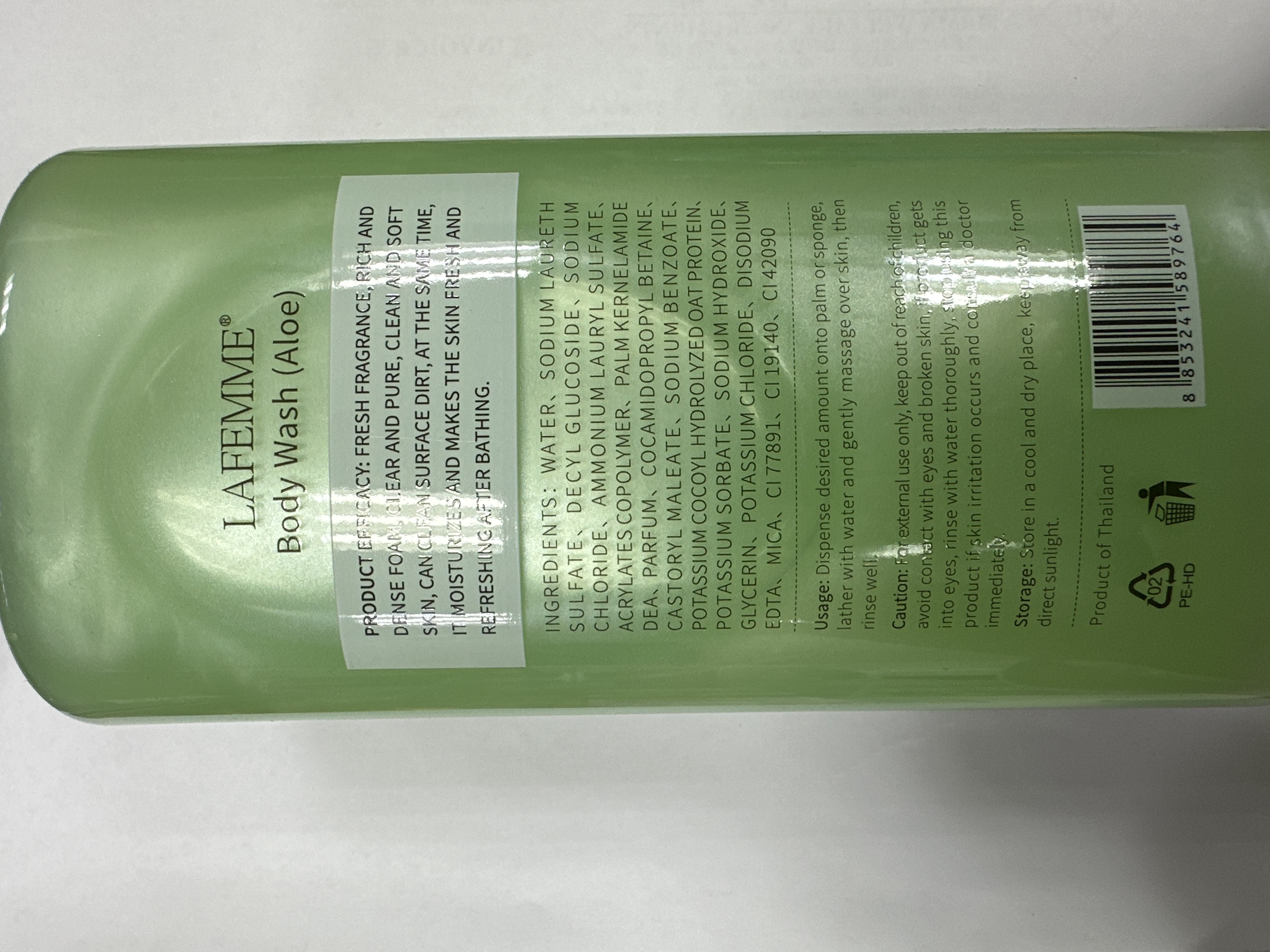 LAFEMME香氛沐浴露1000ML 蘆薈味