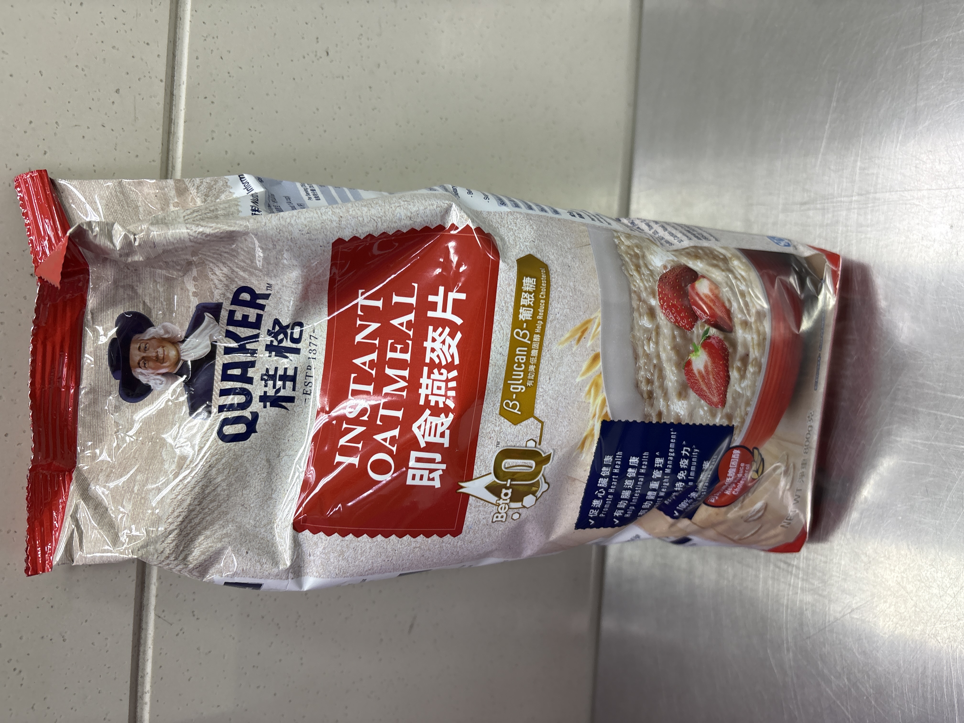 桂格即食燕麥片-包-紅色
