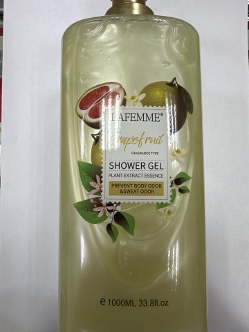 LAFEMME香氛沐浴露1000ML 柚子味