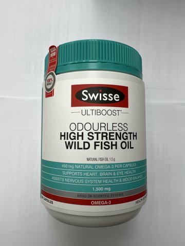 SWISSE無腥味高濃度野生魚油