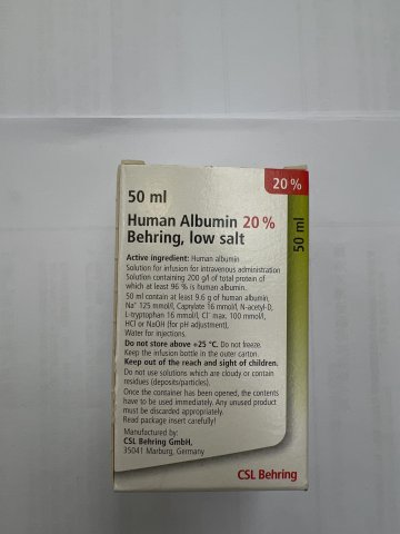 HUMAN ALBUMIN 20%人血白蛋白