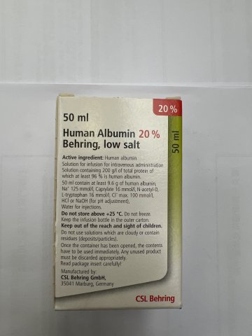 HUMAN ALBUMIN 20%人血白蛋白