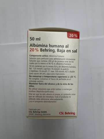 HUMAN ALBUMIN 20%人血白蛋白