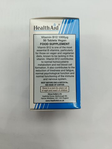 Vitamin B12 1000mcg Tabs 50s