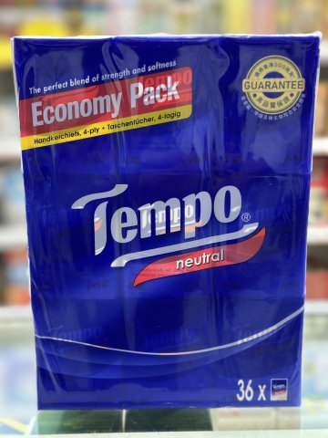 Tempo得寶迷你裝紙巾（無味）36包