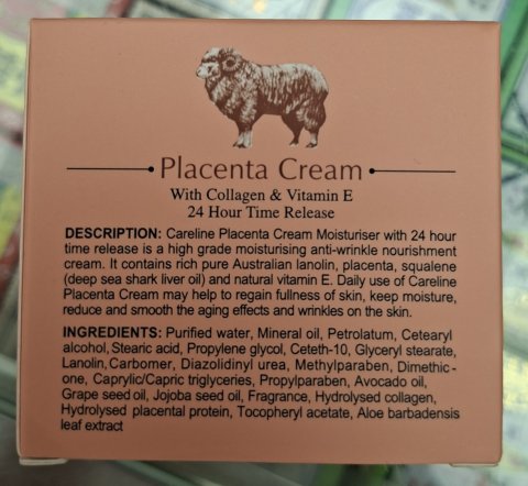 澳洲Careline柯藍牌羊胎素面霜100G