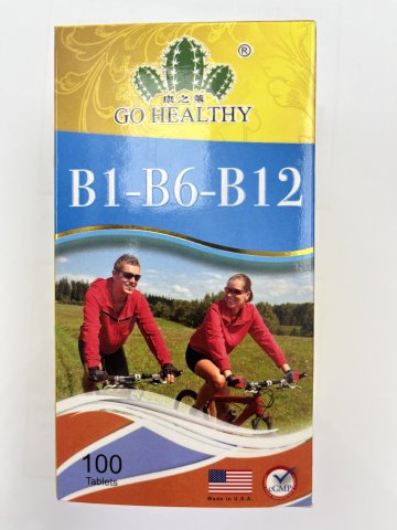 美國康之萊B1-B6-B12 維他命丸_100粒