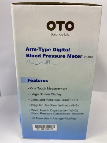 OTO手臂式血压計BP-1100