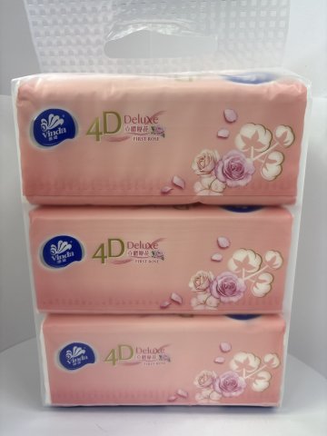 維達4D初晨玫瑰軟抽3層100抽(贈品)