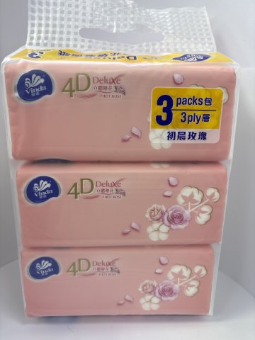 維達4D初晨玫瑰軟抽3層100抽(贈品)