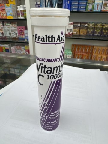 Vitamin C 1000mg Effervescent Tabs 20`s(Blackcurrant)