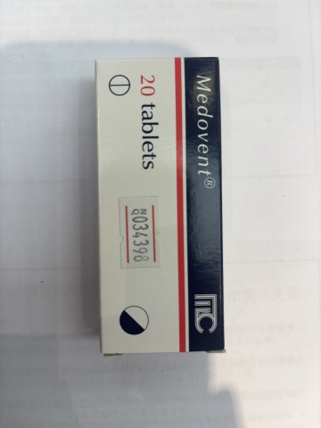 Medovent tab 30mg 20s