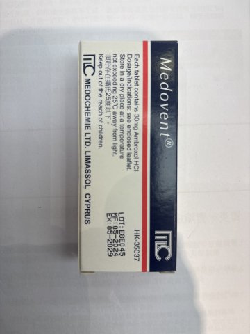 Medovent tab 30mg 20s
