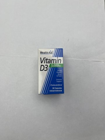 Vitamin D3 5000iu caps 30s