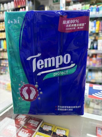Tempo得寶迷你裝紙巾（抗菌倍護）36包