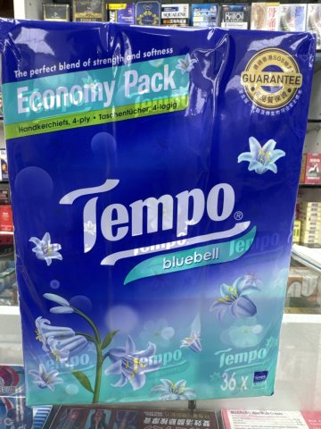 Tempo得寶迷你裝紙巾（藍風鈴）36包