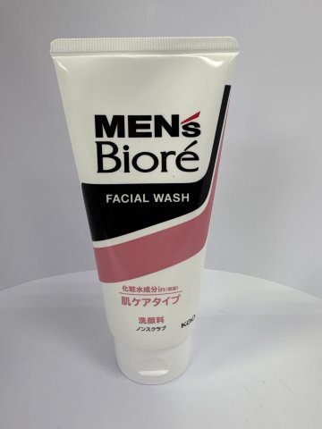 Biore碧柔男士洗面膏130G-倍爽水潤(粉)