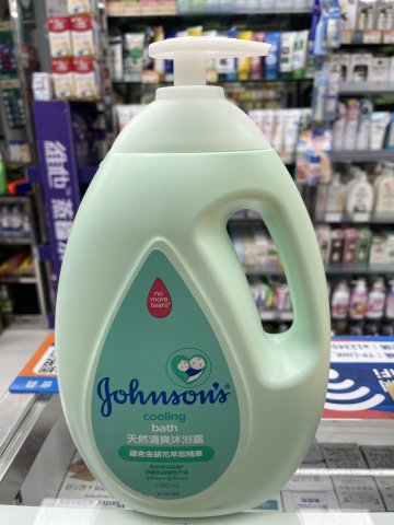 強生天然清爽沐浴露1000ml(綠色)