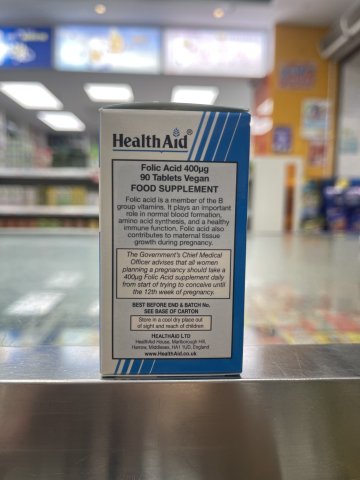 Healhaid Folic Acid 400mcg Tabs 90s