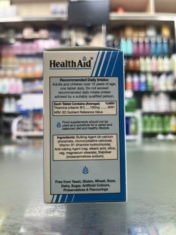 Vitamin B1 100mg Tabs 90s