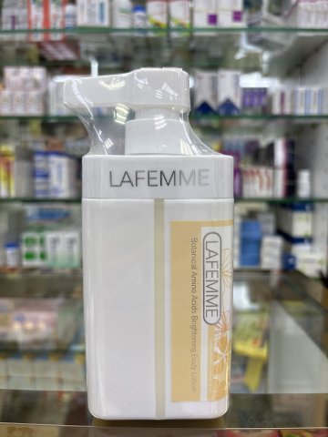 LAFEMME植萃氨基酸煥亮身體乳500ML(黃色)