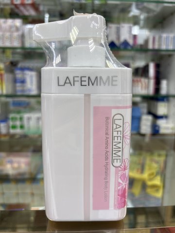 LAFEMME植萃氨基酸水潤身體乳500ML(粉色)