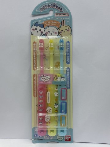 BANDAI兒童牙刷 3支裝-CHIIKAWA