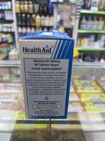 Vitamin B3 250mg Tabs 90s