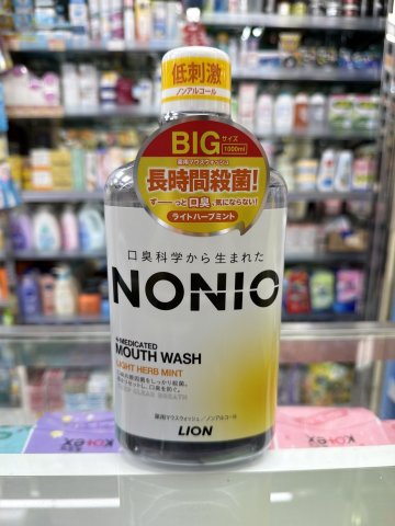 獅王NONIO口腔殺菌漱口水 溫和薄荷1000ml(黃色)