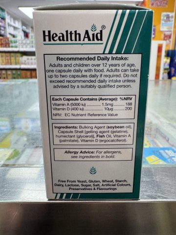 Vitamin A 5000iu caps 100s
