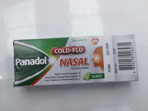 Panadol必理痛傷風感冒24粒（通鼻配方）