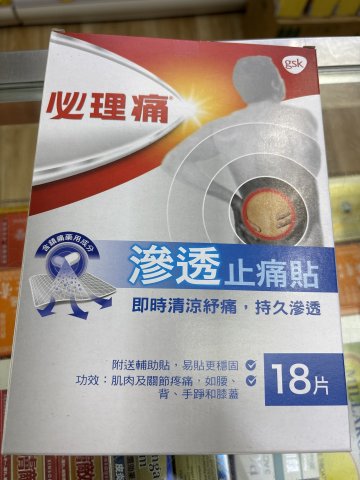 Panadol必理痛滲透止痛貼18s