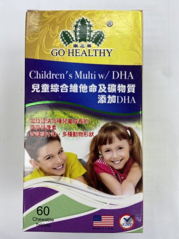 GO HEALTHY 兒童綜合維他命及礦物質60粒