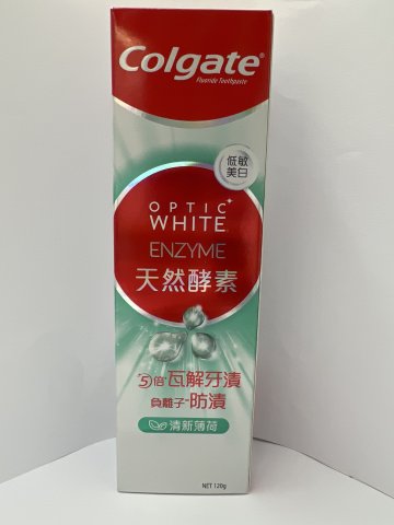 高露潔<光感白薄荷味>天然酵素牙膏120g
