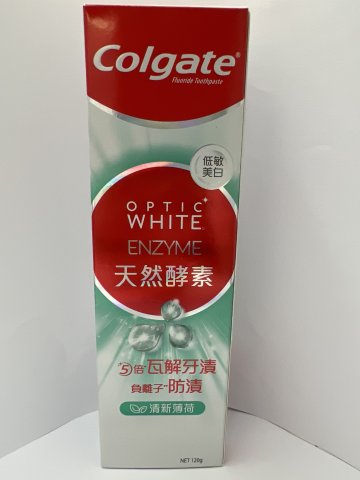 高露潔<光感白薄荷味>天然酵素牙膏120g