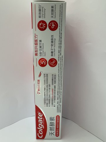 高露潔光感白天然酵素美白牙膏120g