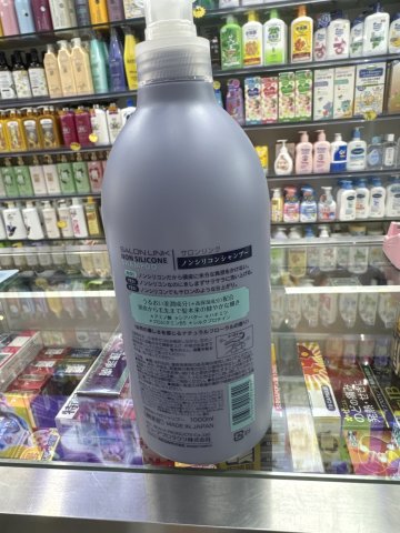 日本熊野油脂無矽洗髮水1000ML(淺紫藍瓶)