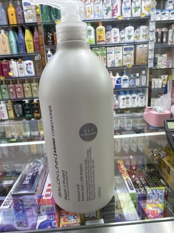 日本熊野油脂無矽胺基酸護髮素1000ml(白瓶)