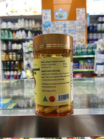 澳洲柯藍牌高鈣鱈魚肝油