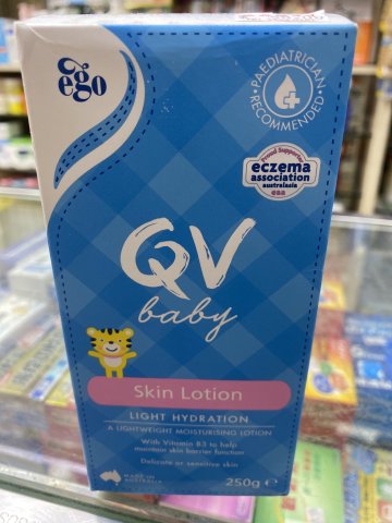 澳洲EGO QV嬰兒保濕乳液250g(按壓款)