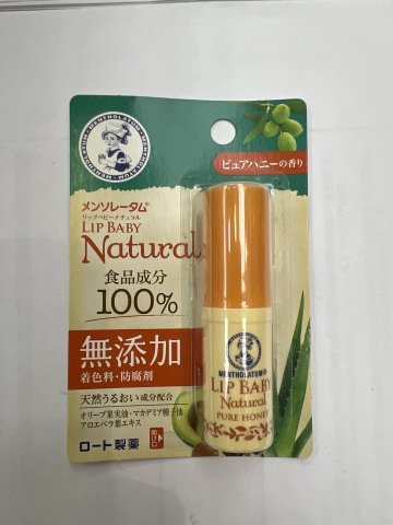 曼秀雷敦LIP BABY無添加保濕潤唇膏4G(蜂蜜)