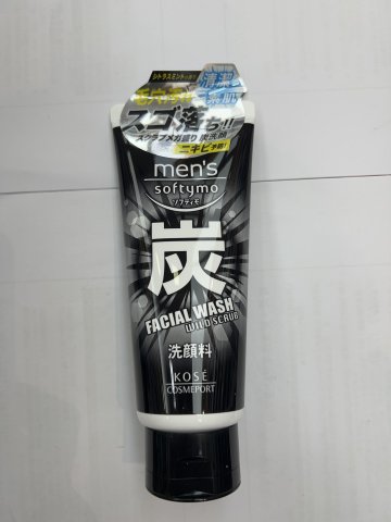 Kose高絲 Softymo男士竹炭磨砂潔面乳130g
