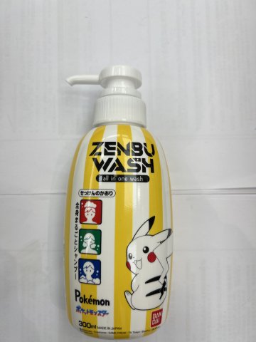 BANDAI比卡超兒童洗髮沐浴露(蘇打清香)300ML