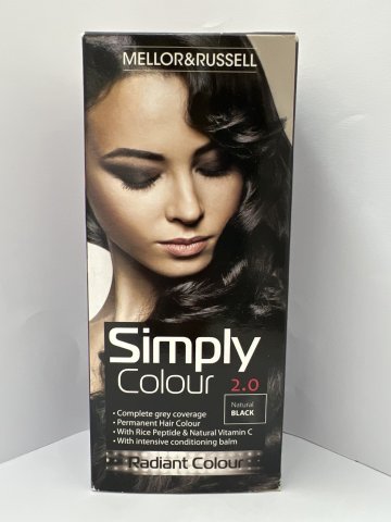 SIMPLE染髮劑自然黑色(英國製造) SIMPLY COLOUR NATURAL BLACK NO 2