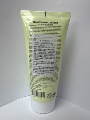 BONNYHILL檸檬果酸去角質洗面泡沫170ML