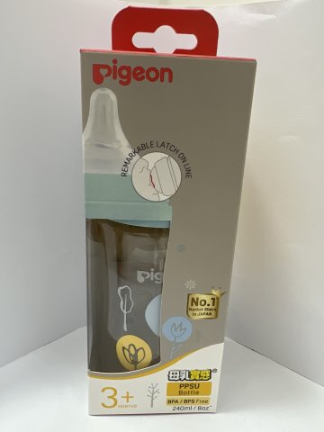398 Pigeon八安寬口PPSU花奶瓶3+240ml